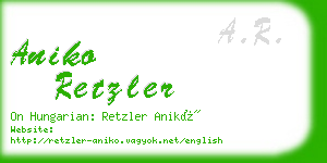 aniko retzler business card